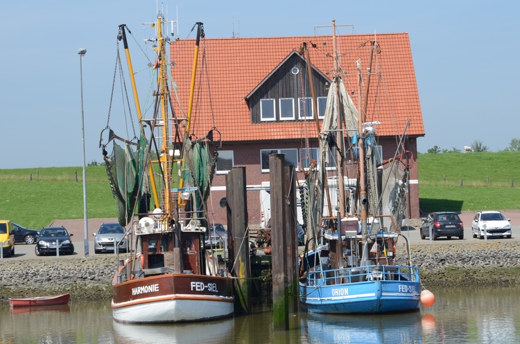 Fischereihafen im Nachbarort Fedderwardersiel