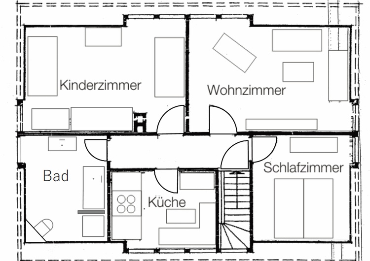 durchdachte Aufteilung