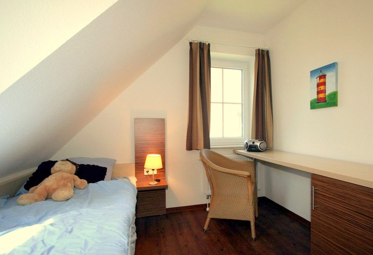 Schlafzimmer OG mit getrennten Betten