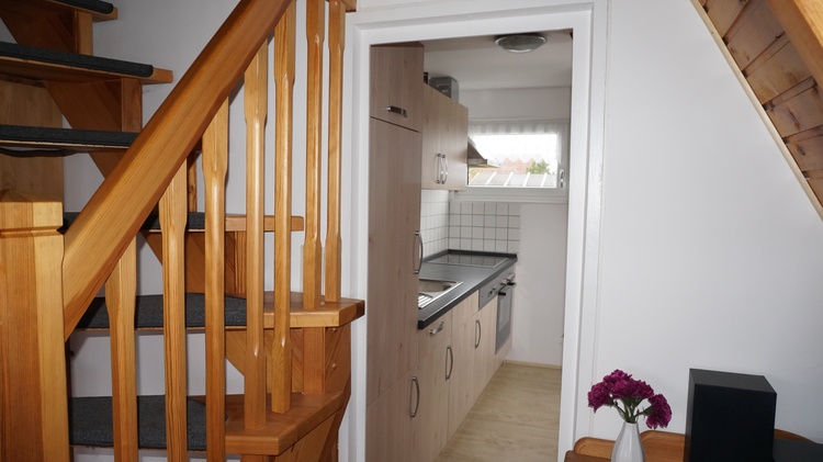 Blick in die sep. Küche