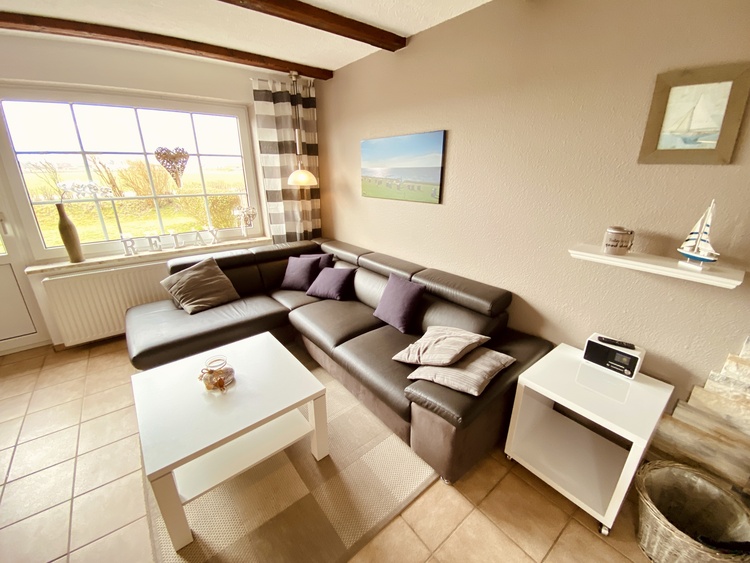 Blick auf die Eckcouch