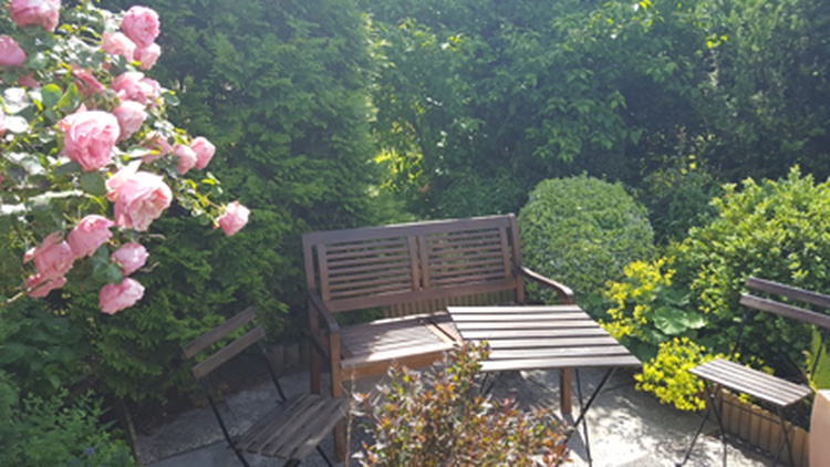 Sitzecke im Garten