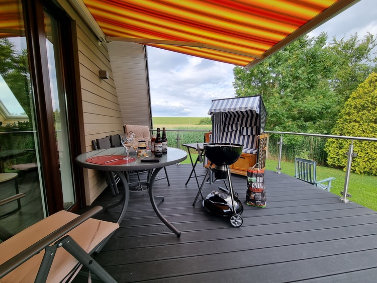 Die neue Terrasse ist noch großzügiger als bisher
