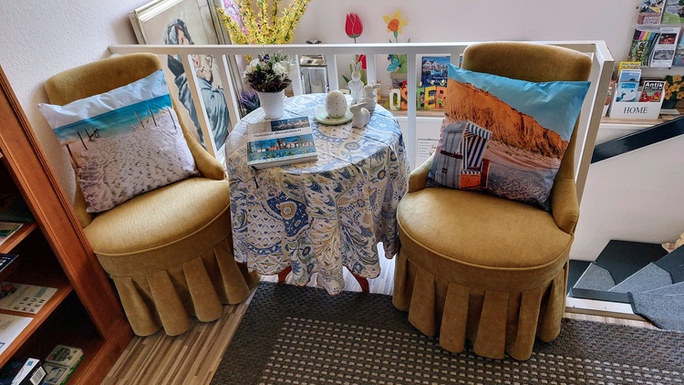 Leseecke vor Ferienwohnung Stella