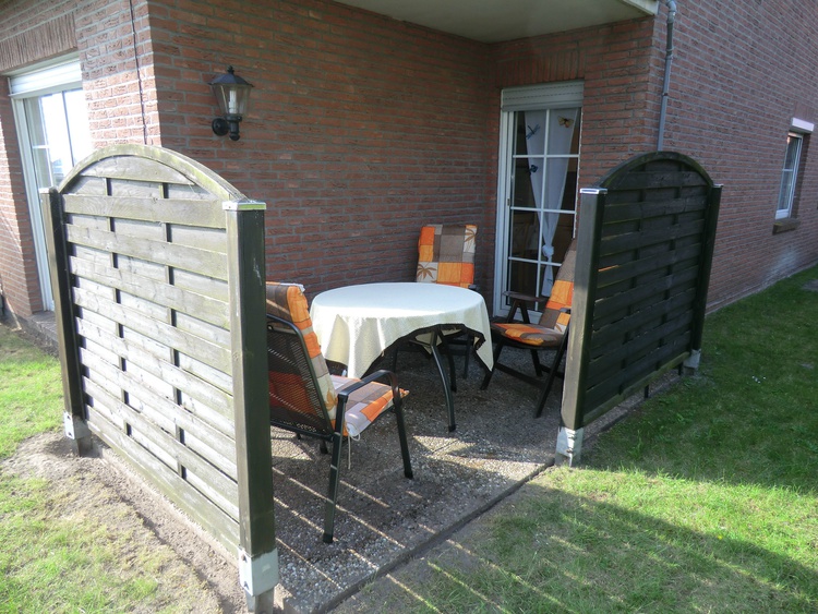 sichtgeschützte Terrasse