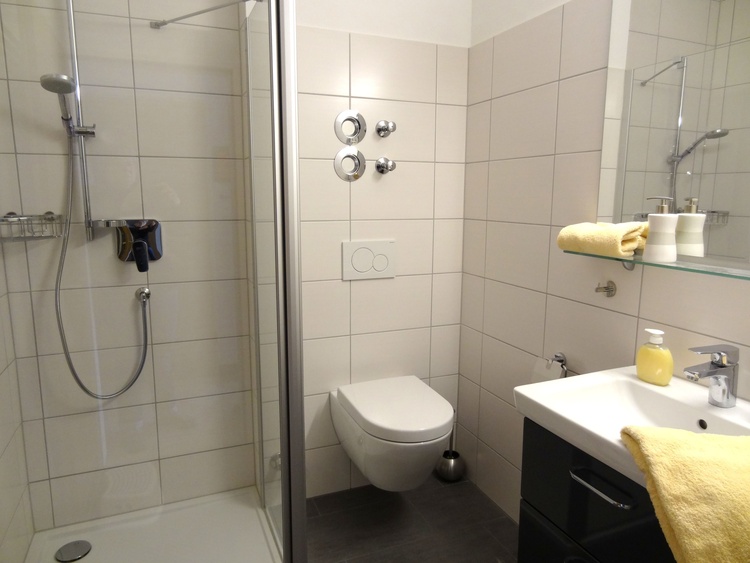 Renoviertes Duschbad