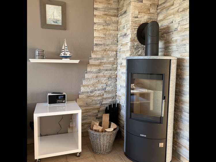 Blick auf den 7 kW Kaminofen