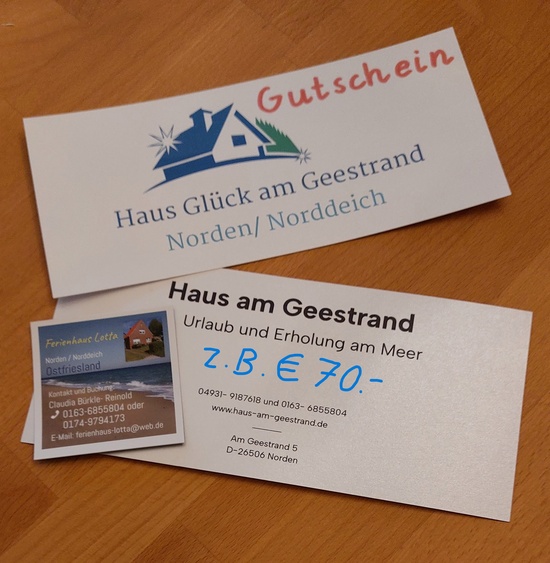 NEU Geschenk Gutschein