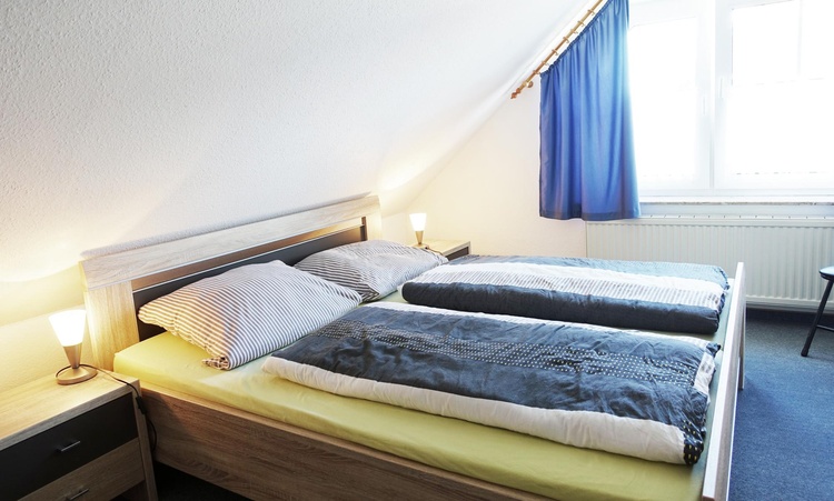 Sclafzimmer mit Doppelbett Sclafzimmer mit Doppelbett