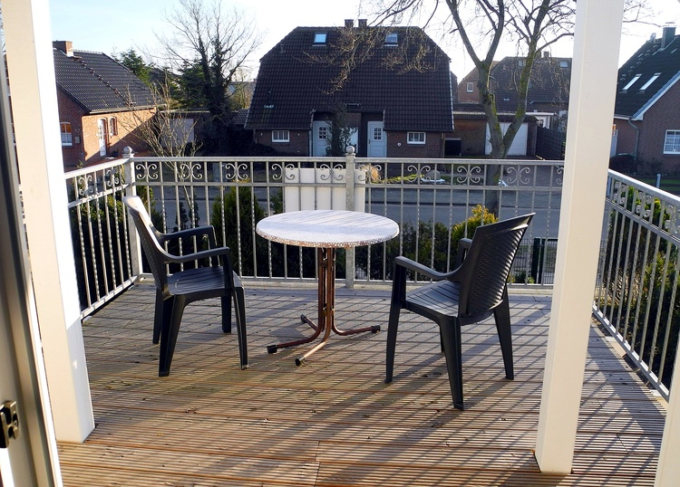 Balkon Ferienhaus Friedrichskoog Balkon Ferienhaus Friedrichskoog